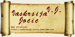 Vaskrsija Jocić vizit kartica